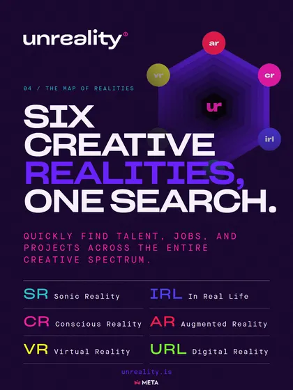 Unreality social card mapping six creative realities